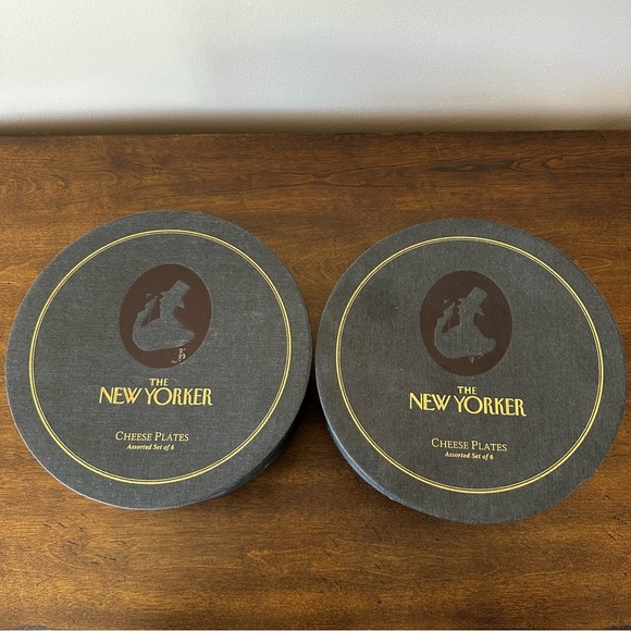 Two Restoration Hardware The New Yorker 6pc Cheese Plate Set Vintage 2004